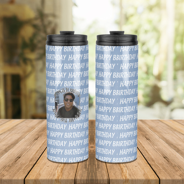 Photo Birthday Stainless Steel Tumbler - Lifestyle