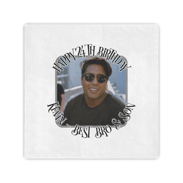 Custom Photo Birthday Cocktail Napkins