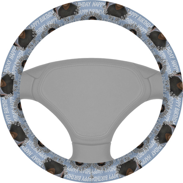 Custom Photo Birthday Steering Wheel Cover (Personalized)