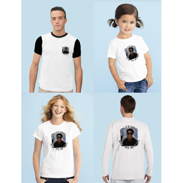Photo Birthday Sublimation Sizing on Shirts