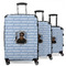Photo Birthday 3 Piece Luggage Set - 20" Carry On, 24" Medium Checked, 28" Large Checked