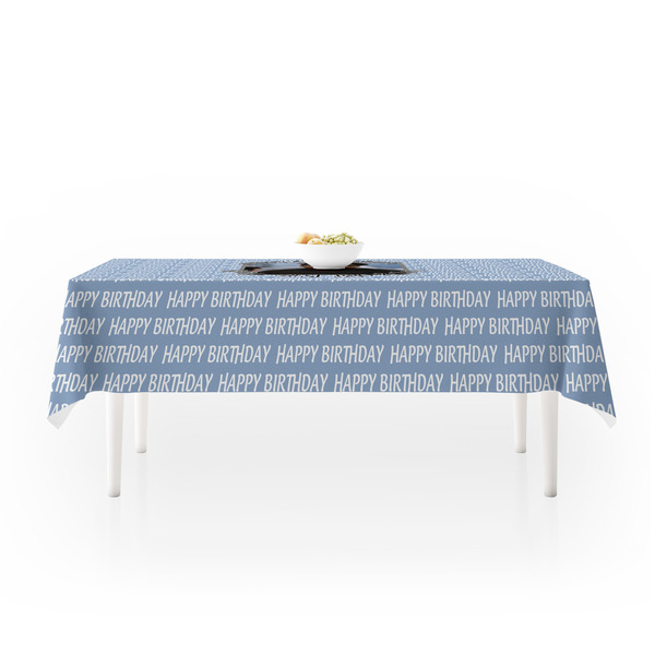 Photo Birthday Tablecloths (58"x102") - MAIN (side view)
