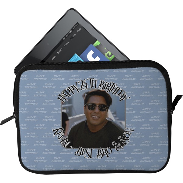 Custom Photo Birthday Tablet Case / Sleeve - Small (Personalized)