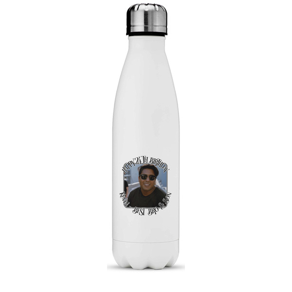 Custom Photo Birthday Water Bottle - 17 oz. - Stainless Steel - Full Color Printing