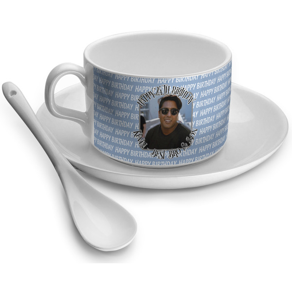 Custom Photo Birthday Tea Cup - Single (Personalized)