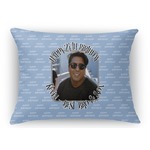 Photo Birthday Rectangular Throw Pillow Case - 12"x18" (Personalized)