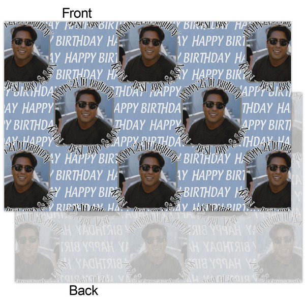 Photo Birthday Tissue Paper - Heavyweight - XL - Front & Back