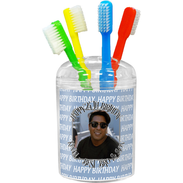 Custom Photo Birthday Toothbrush Holder (Personalized)