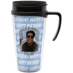 Photo Birthday Acrylic Travel Mug with Handle (Personalized)