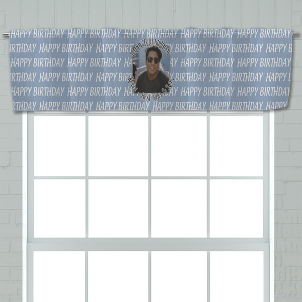 Photo Birthday Valance - Closeup on window