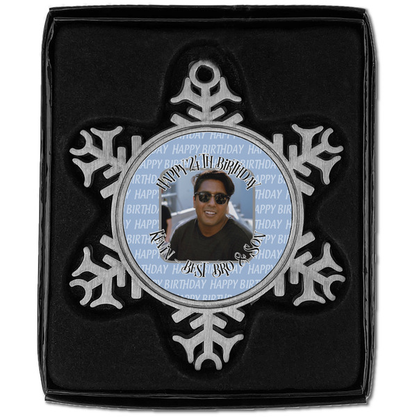 Photo Birthday Vintage Snowflake - In box