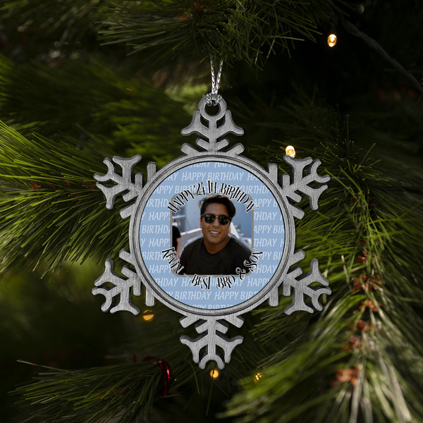 Photo Birthday Vintage Snowflake - (LIFESTYLE)