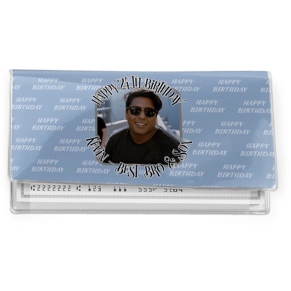 Custom Photo Birthday Vinyl Checkbook Cover (Personalized)