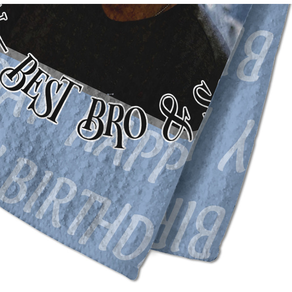 Photo Birthday Waffle Weave Towel - Closeup of Material Image