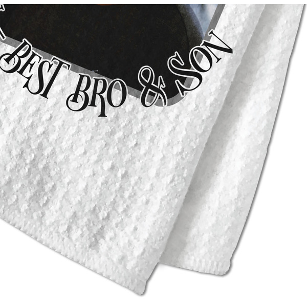 Photo Birthday Waffle Weave Towel - Closeup of Material Image