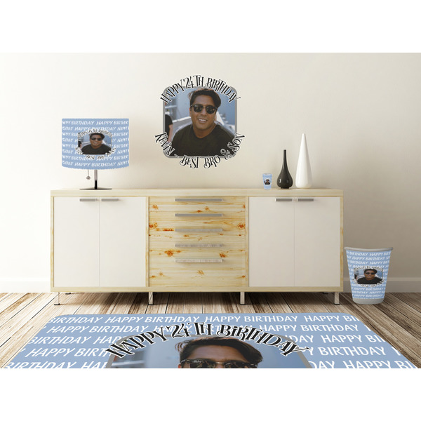 Photo Birthday Wall Graphic Decal Wooden Desk