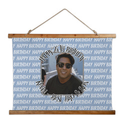 Photo Birthday Wall Hanging Tapestry - Wide