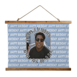 Photo Birthday Wall Hanging Tapestry - Wide