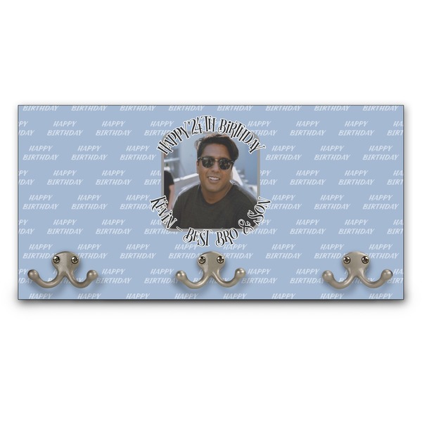 Custom Photo Birthday Wall Mounted Coat Rack (Personalized)