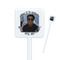 Photo Birthday Square Plastic Stir Sticks - Single Sided