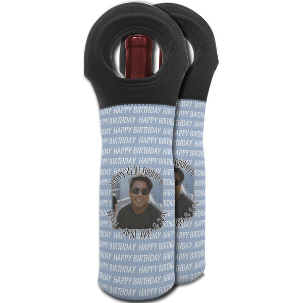 Photo Birthday Wine Tote Bag - MAIN