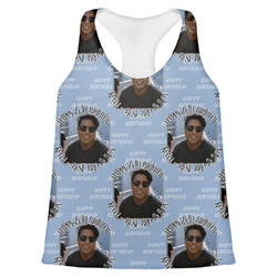Photo Birthday Womens Racerback Tank Top - X Large (Personalized)