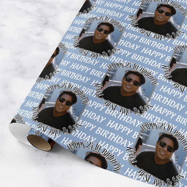 Custom Photo Birthday Wrapping Paper Roll - Small