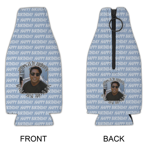 Photo Birthday Zipper Bottle Cooler - APPROVAL