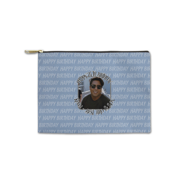 Custom Photo Birthday Zipper Pouch - Small - 8.5"x6" (Personalized)