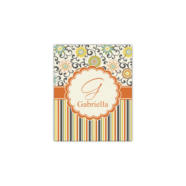 Swirls, Floral & Stripes 11x14 - Canvas Print - Front View