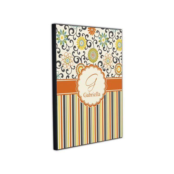 Swirls, Floral & Stripes 11x14 Wood Print - Angle View