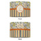 Swirls, Floral & Stripes 12" Drum Lampshade - APPROVAL (Fabric)