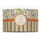 Swirls, Floral & Stripes 12" Drum Lampshade - FRONT (Fabric)