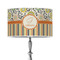 Swirls, Floral & Stripes 12" Drum Lamp Shade - Poly-film (Personalized)