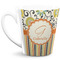 Swirls, Floral & Stripes 12 Oz Latte Mug - Front Full