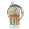 Swirls, Floral & Stripes 12 oz Stainless Steel Sippy Cups - FULL (back angle)
