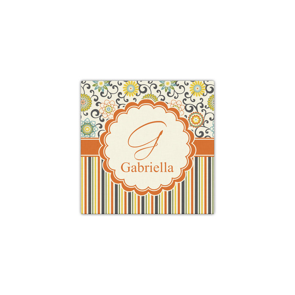 Swirls, Floral & Stripes 12x12 - Canvas Print - Front View