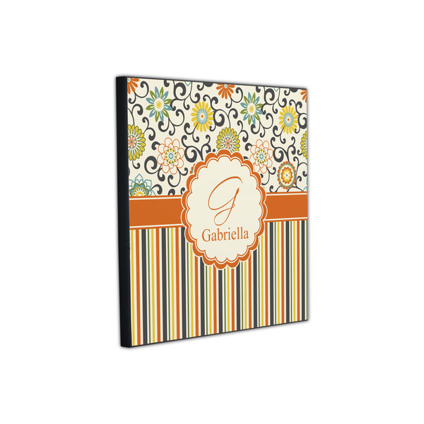 Swirls, Floral & Stripes 12x12 Wood Print - Angle View