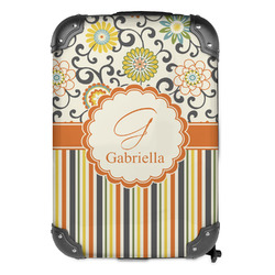 Swirls, Floral & Stripes Kids Hard Shell Backpack (Personalized)