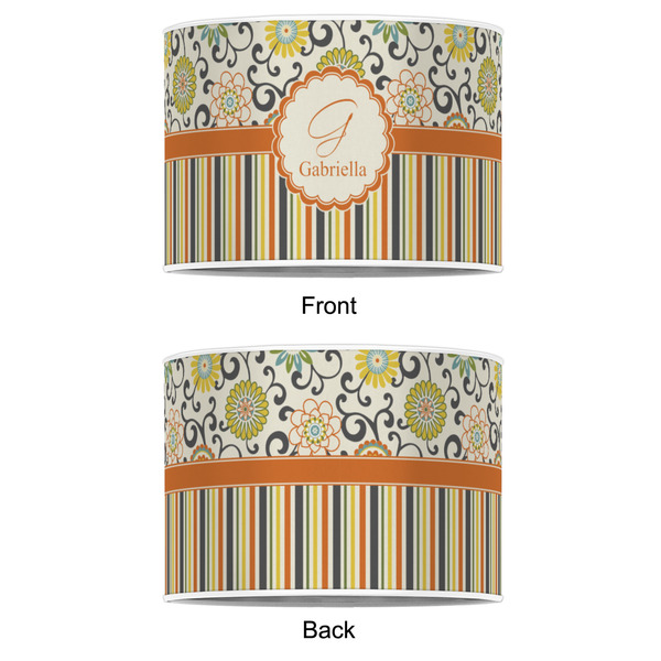 Swirls, Floral & Stripes 16" Drum Lampshade - APPROVAL (Poly Film)