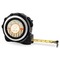 Swirls, Floral & Stripes 16 Foot Black & Silver Tape Measures - Front