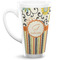 Swirls, Floral & Stripes Latte Mug (Personalized)
