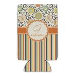 Swirls, Floral & Stripes Can Cooler (Personalized)