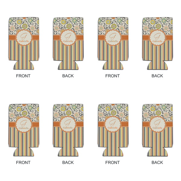 Swirls, Floral & Stripes 16oz Can Sleeve - Set of 4 - APPROVAL