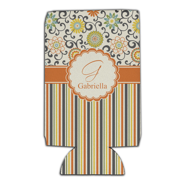 Swirls, Floral & Stripes 16oz Can Sleeve - Set of 4 - FRONT