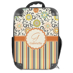 Swirls, Floral & Stripes 18" Hard Shell Backpack (Personalized)