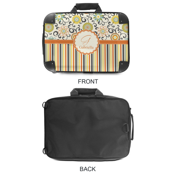 Swirls, Floral & Stripes 18" Laptop Briefcase - APPROVAL