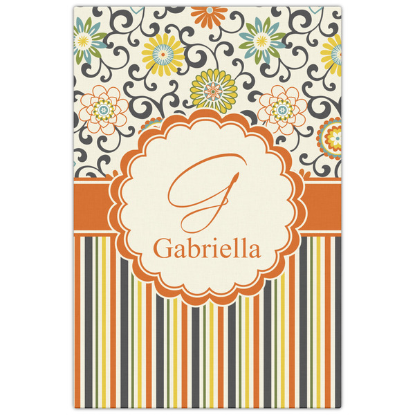Swirls, Floral & Stripes 20x30 - Canvas Print - Front View