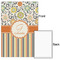 Swirls, Floral & Stripes 20x30 - Matte Poster - Front & Back