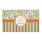Swirls, Floral & Stripes 3' x 5' Indoor Area Rug (Personalized)